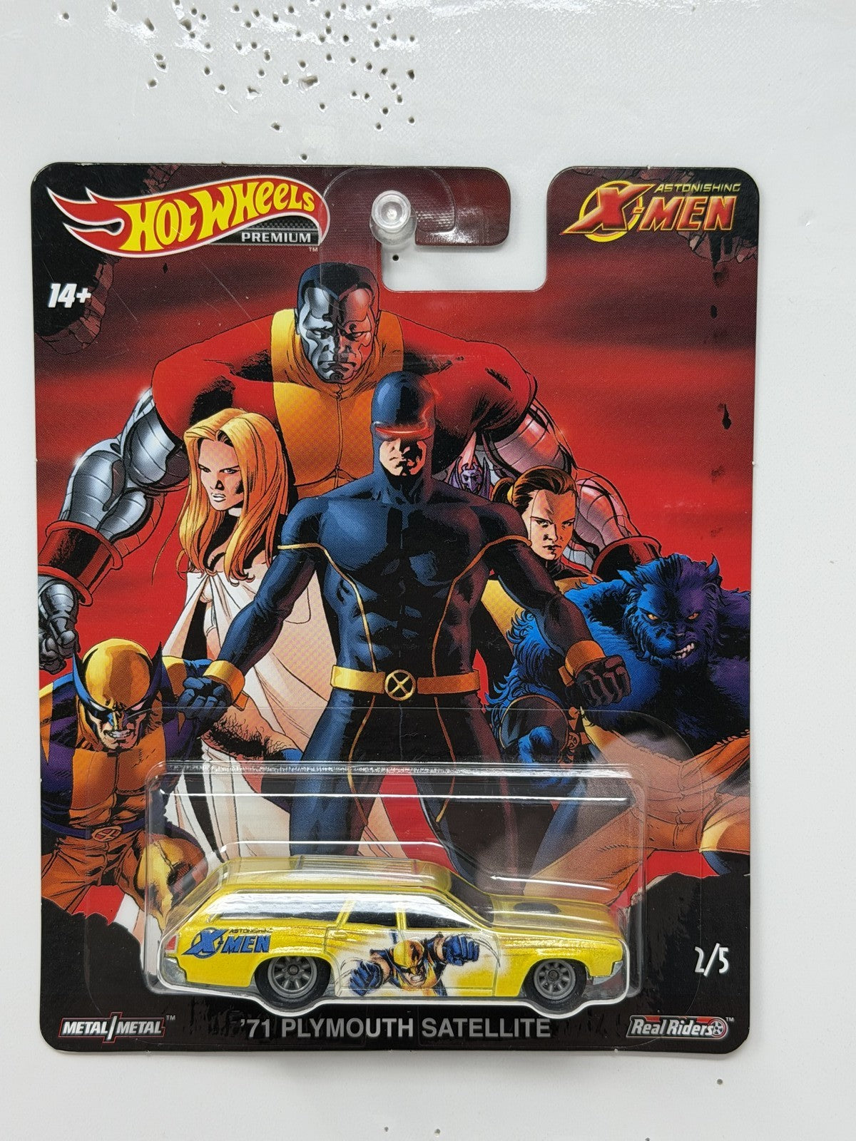Hot Wheels Premium Marvel Astonishing X-Men 1971 Plymouth Satellite 1:64 Diecast