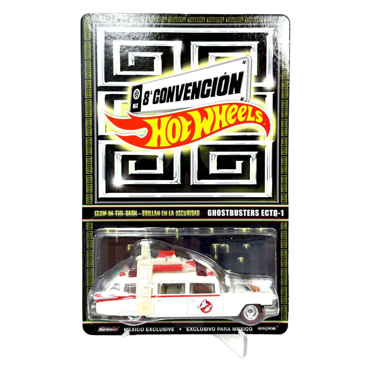 Hot Wheels 2015 Mexico Convention Ghostbusters Ecto-1 Glow 1:64 Diecast #3520