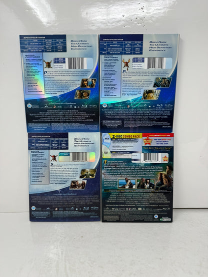 Pirates of the Caribbean 1-4 Blu-ray Movie Collection Johnny Depp Disney