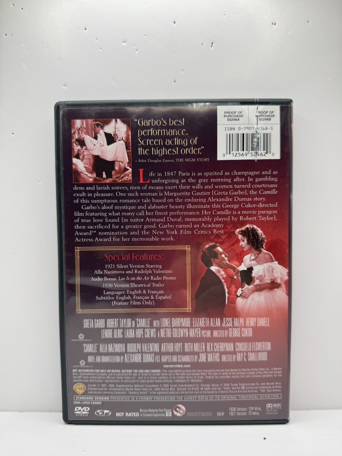 Camille (DVD) Greta Garbo Romance