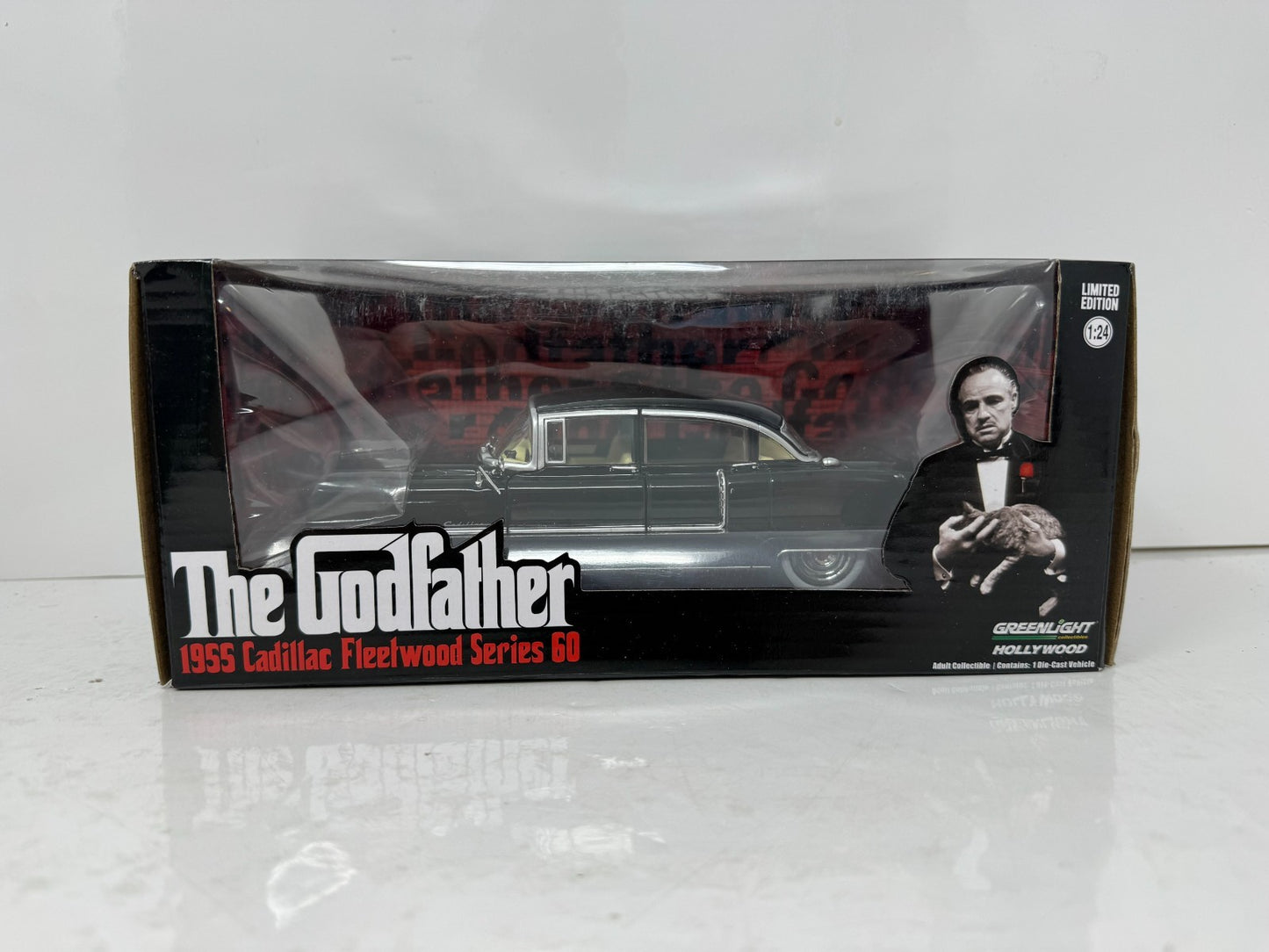 Greenlight Hollywood The Godfather 1955 Cadillac Fleetwood 1:24 Diecast