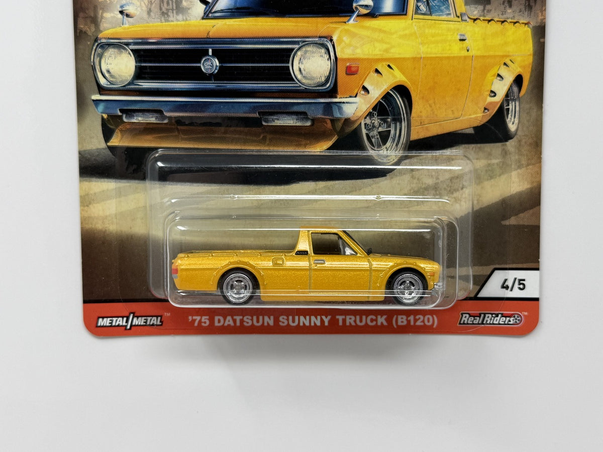 Hot Wheels Premium Japan Historics 3 1975 Datsun Sunny Truck B120 1:64 Diecast
