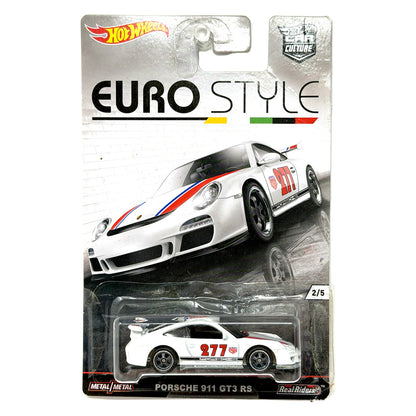 Hot Wheels Euro Style Porsche 911 GT3 RS 1:64 Diecast Real Riders