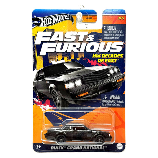 Hot Wheels Fast & Furious HW Decades of Fast Buick Grand National 1:64 Diecast