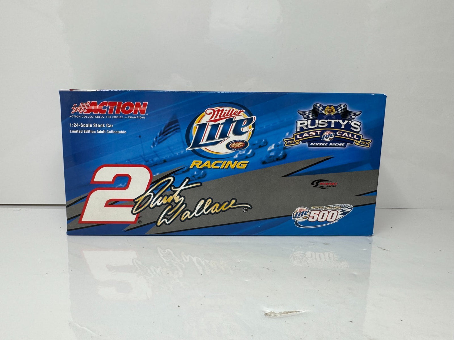Action Nascar Rusty Wallace #2 Miller Rusty Wallace 500 2005 Charger 124 Diecast