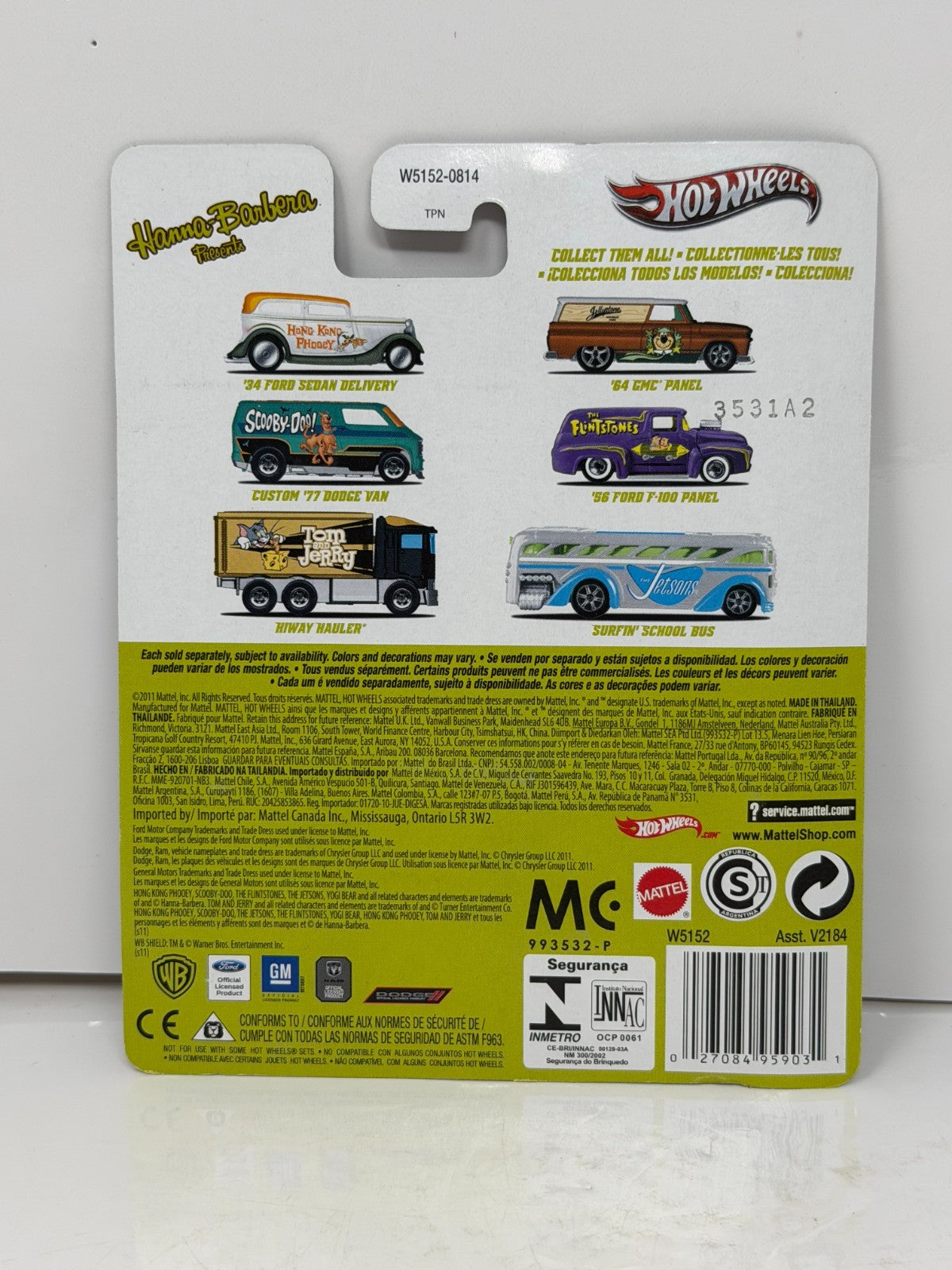 Hot Wheels Scooby-Doo Custom 1977 Dodge Van 1:64 Diecast Real Riders