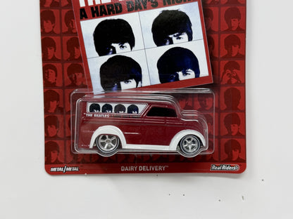 Hot Wheels The Beatles A Hard Days Night Dairy Delivery 1:64 Diecast Real Riders