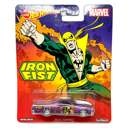 Hot Wheels Marvel Iron Fist 1980 Chevrolet El Camino 1:64 Real Riders