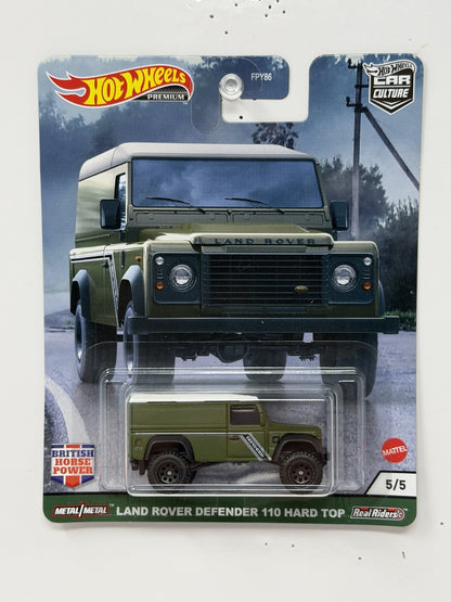 Hot Wheels Premium British Horse Power Land Rover Defender 110 1:64 Diecast