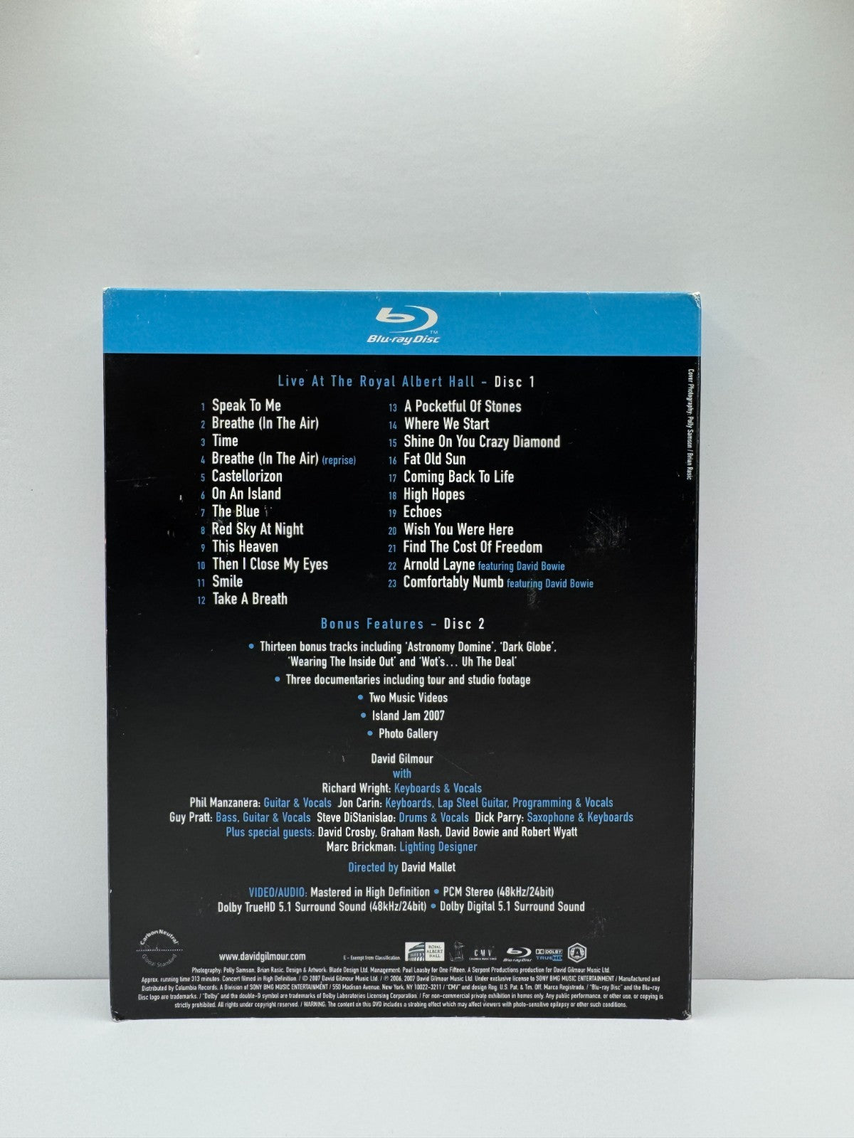 David Gilmour Remember That Night (Blu-ray) Pink Floyd Music