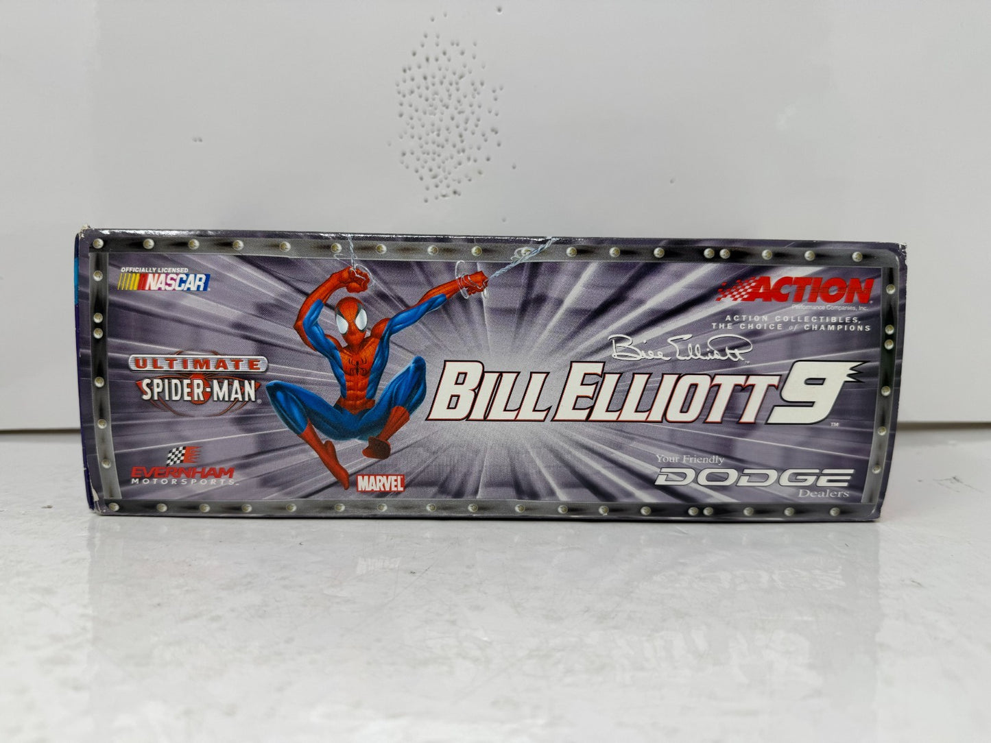 Action Nascar #9 Bill Elliott Spider-Man 2001 Dodge Intrepid R/T 1:24 Diecast