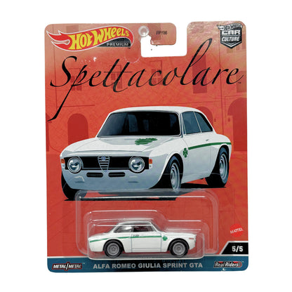 Hot Wheels Premium Spettacolare Alfa Romeo Giulia Sprint GTA 1:64 Diecast