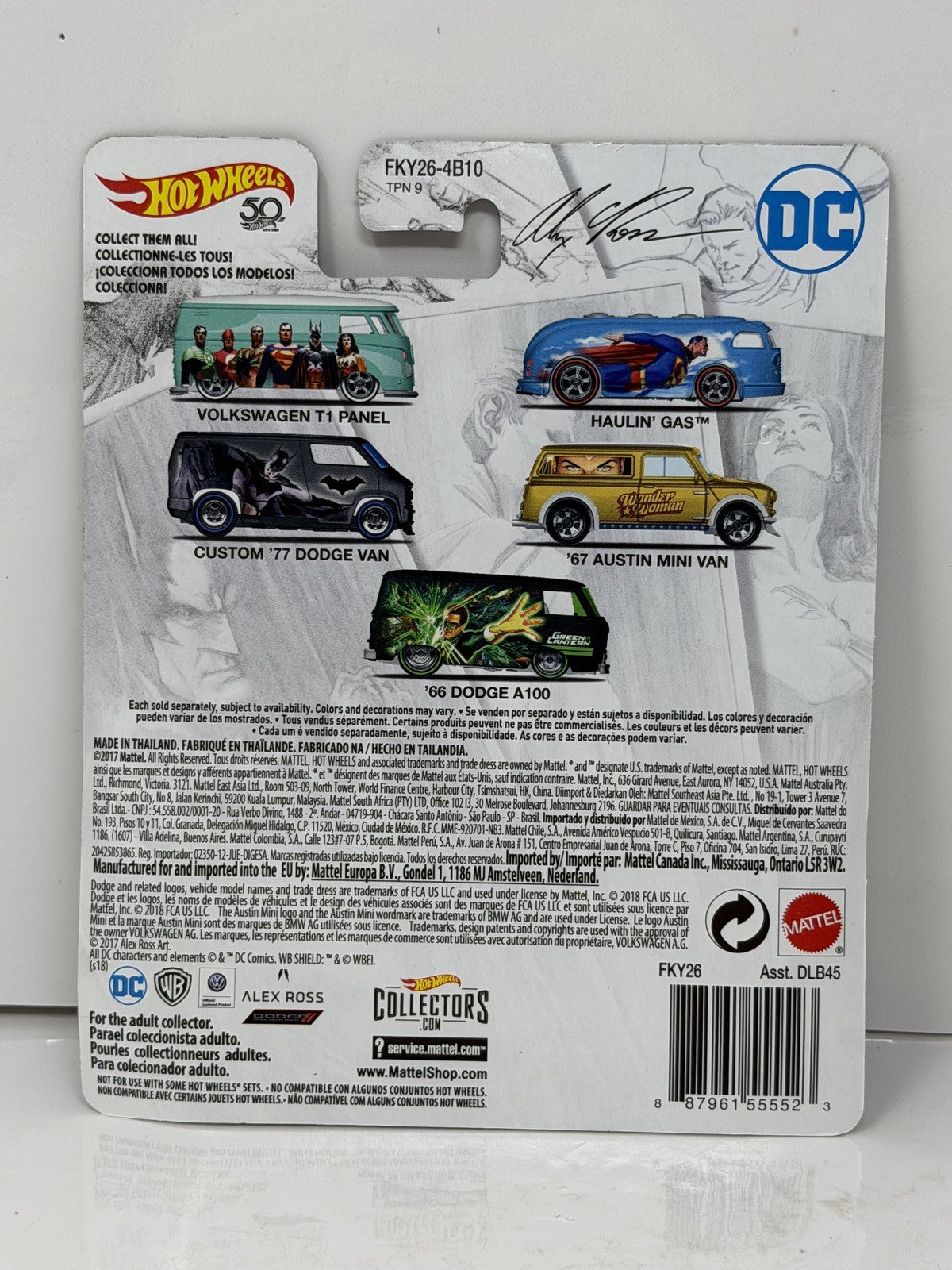 Hot Wheels DC Alex Ross Superman Haulin' Gas 1:64 Diecast Real Riders