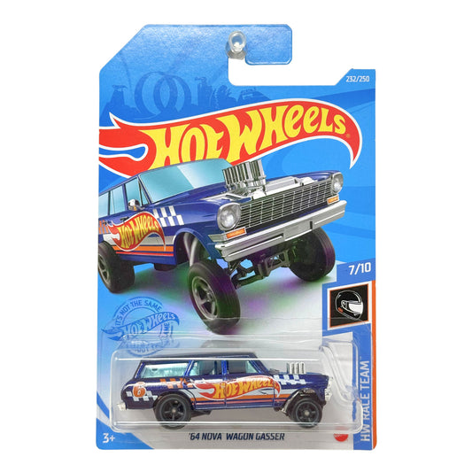 Hot Wheels Super Treasure Hunt 1964 Nova Wagon Gasser HW Race Team 1:64 Diecast