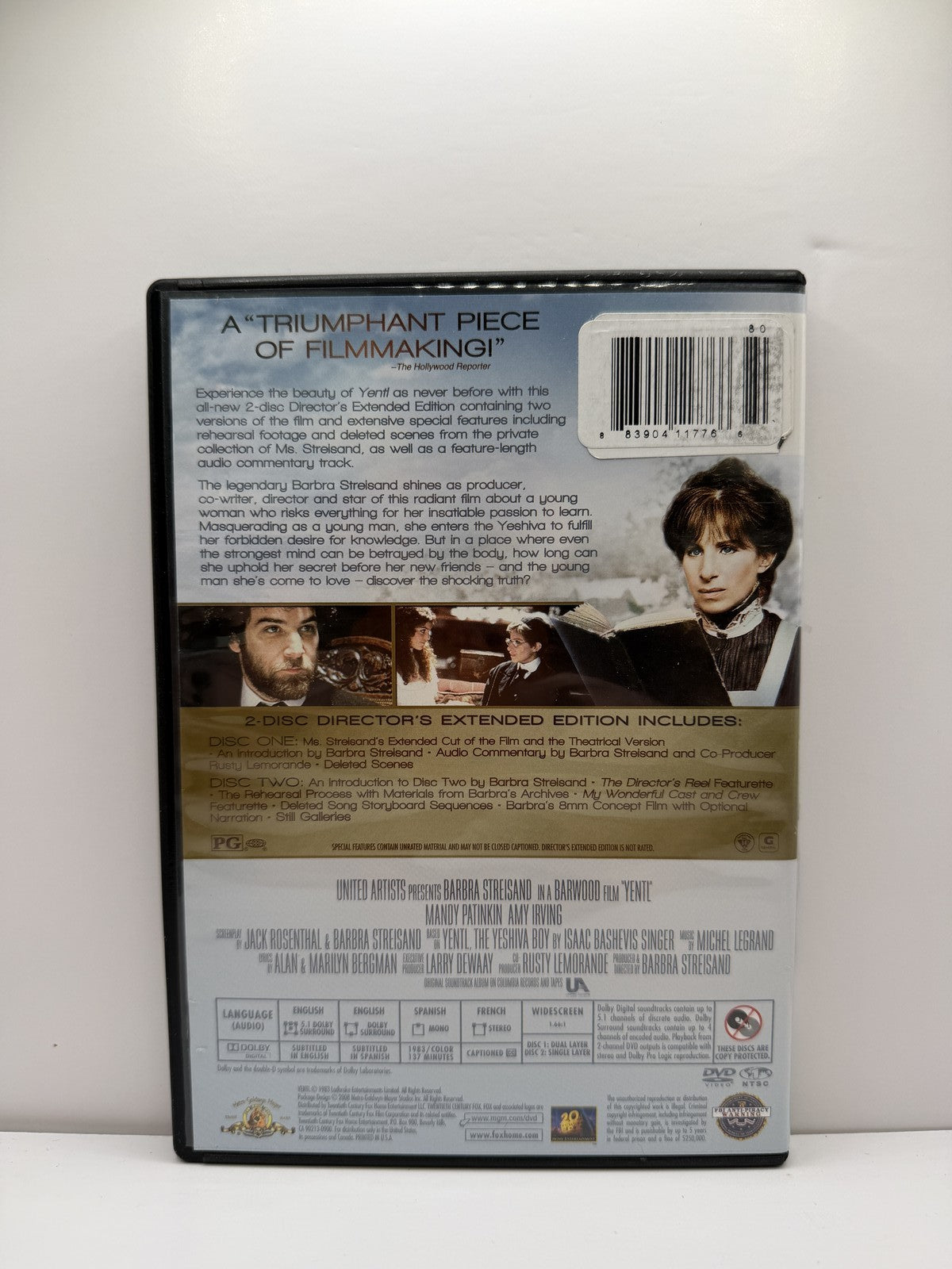 Yentl (DVD) Barbra Streisand Musical