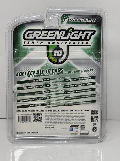 Greenlight Tenth Anniversary 10th 1970 AAR Cuda 1:64 Diecast