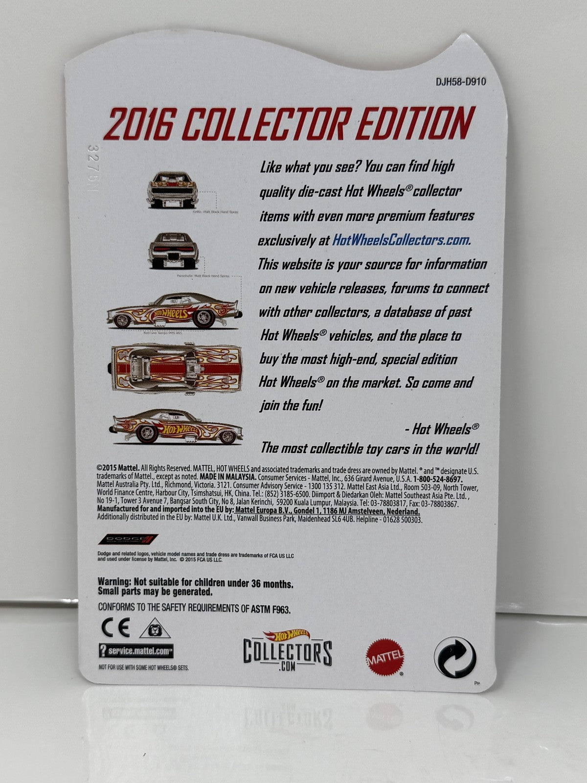 Hot Wheels Zamac Edition 1969 Dodge Charger Funny Car Walmart 1:64 Diecast
