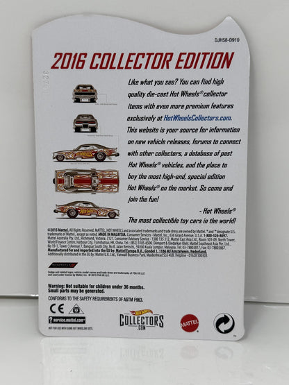 Hot Wheels Zamac Edition 1969 Dodge Charger Funny Car Walmart 1:64 Diecast