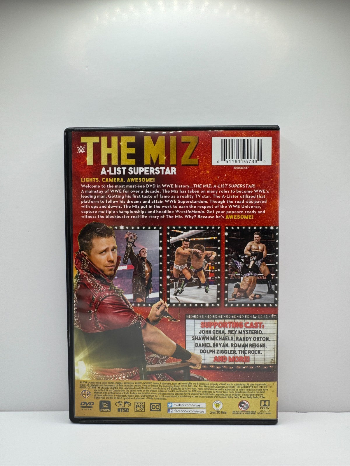 WWE: The Miz: A-List Superstar (DVD) WWE Wrestling