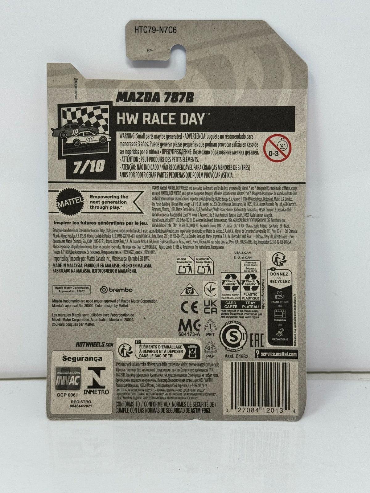 Hot Wheels HW Race Day Mazda 787B 1:64 Diecast