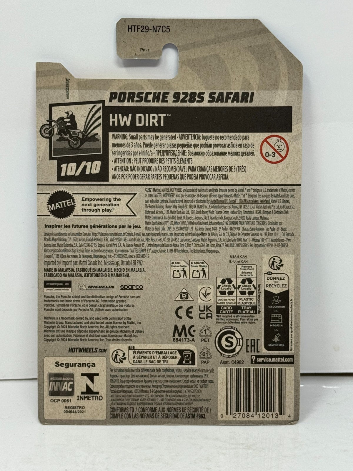 Hot Wheels Treasure Hunt HW Dirt Porsche 928S Safari 1:64 Diecast