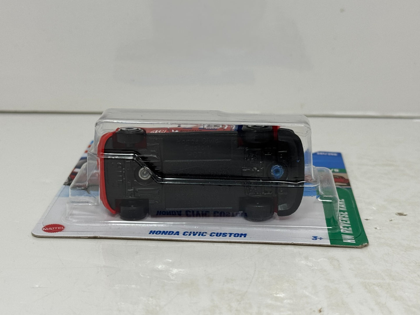 Hot Wheels Reverse Rake Honda Civic Custom 1:64 Diecast Short Card