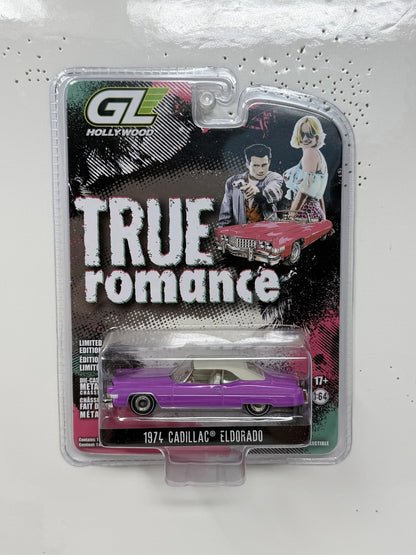 Greenlight Hollywood True Romance 1974 Cadillac Eldorado 1:64 Diecast