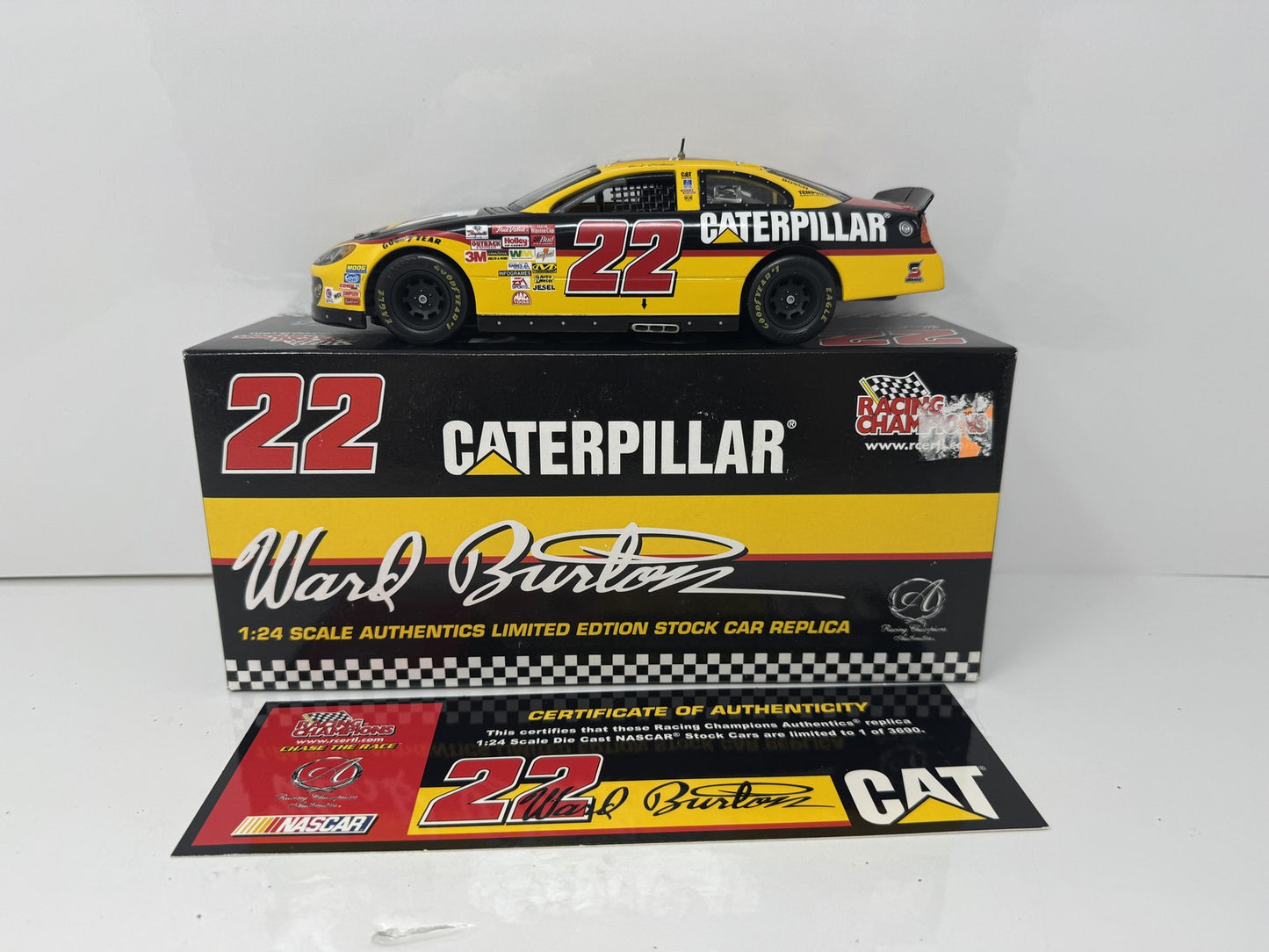 Racing Champions Nascar Ward Burton #22 Caterpillar 1:24 Diecast