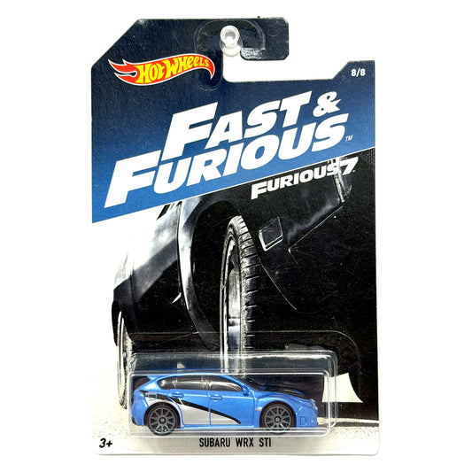 Hot Wheels fast & Furious 7 Subaru WRX STI 1:64 Diecast Blue