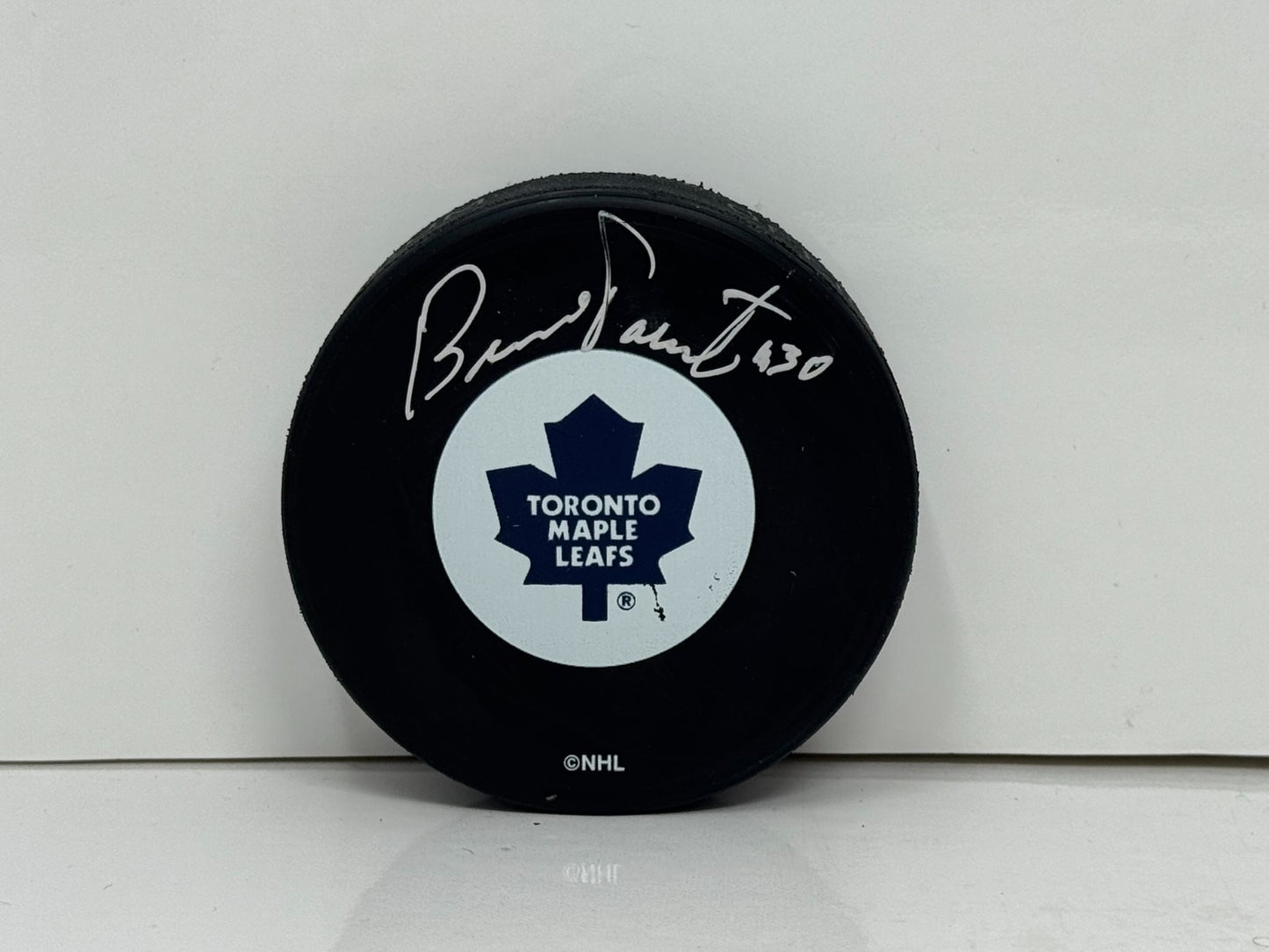 Bernie Parent Toronto Maple Leafs Signed NHL Autograph Puck Silver Auto COA AJ's