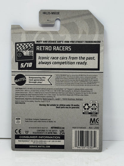 Hot Wheels ZAMAC Retro Racers 1988 Pro Street Thunderbird 1:64 Diecast