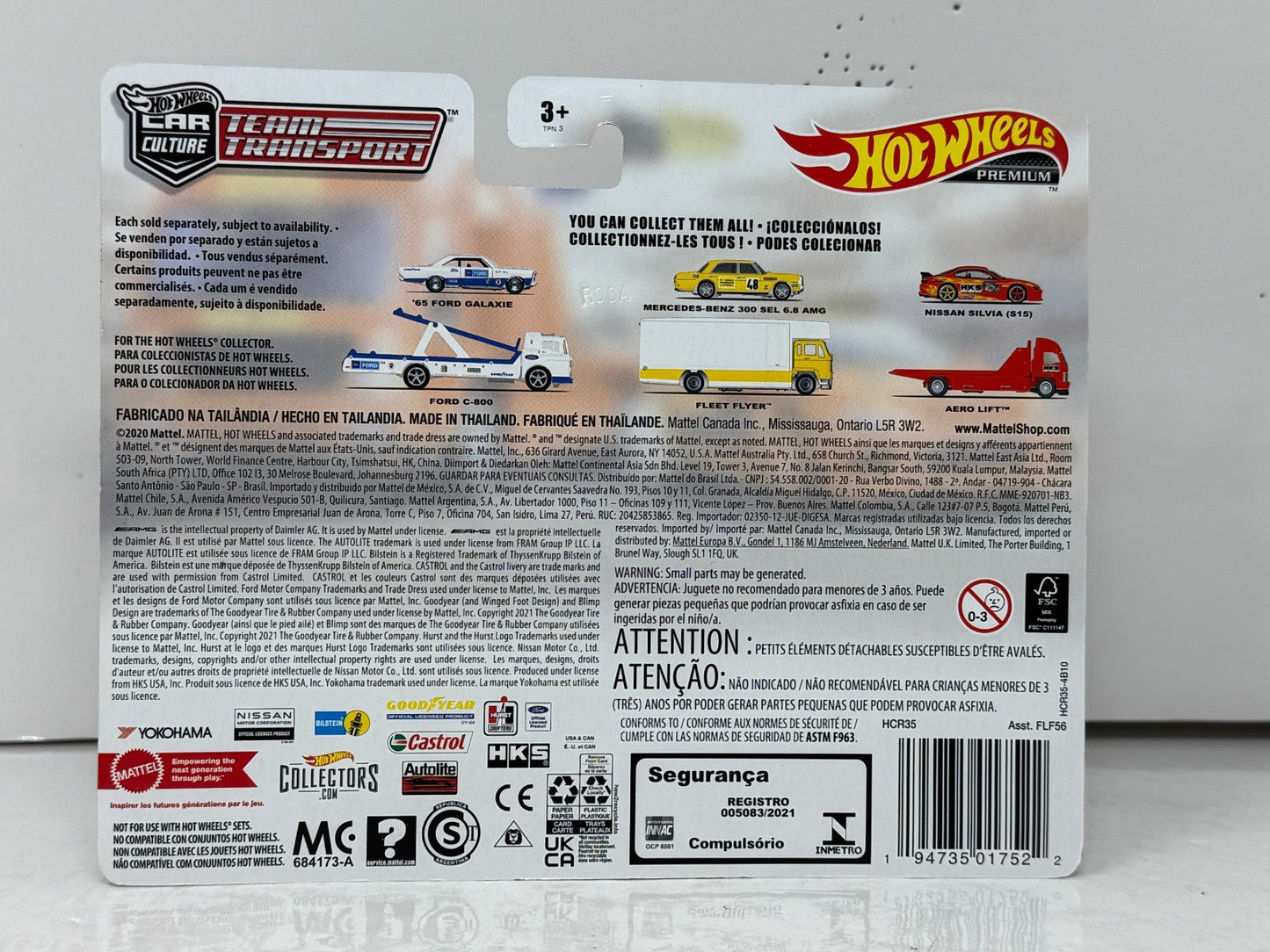 Hot Wheels Premium Team Transport #40 Nissan Silvia S15 & Aero Lift 1:64 Diecast