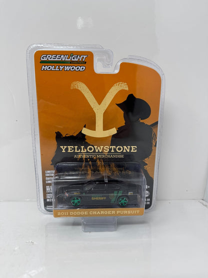 Greenlight Hollywood Yellowstone 2011 Dodge Charger Pursuit CHASE 1:64 Diecast