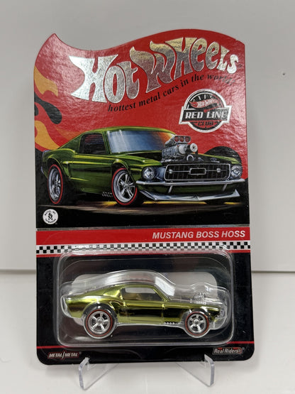 Hot Wheels RLC Red Line Club Mustang Boss Hoss Club Exclusive 1:64 Diecast