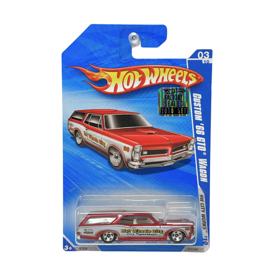 Hot Wheels City Works Custom 1966 Pontiac Wagon 1:64 Diecast Factory Sealed