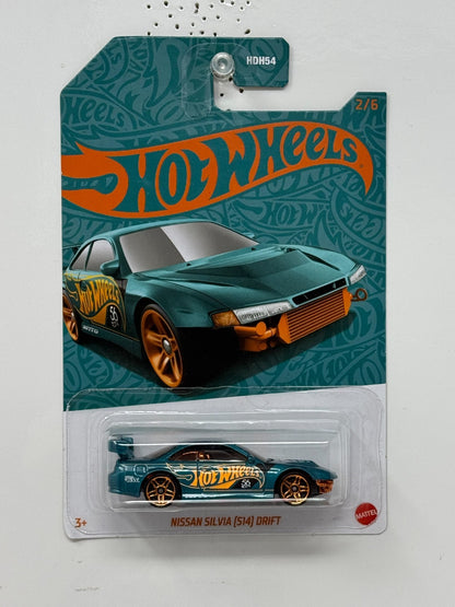 Hot Wheels Pearl & Chrome Nissan Silvia (S14) Drift JDM 1:64 Diecast