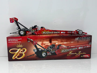 Action NHRA Brandon Bernstein Budweiser AUTO 2005 Top Fuel Dragster 1:24 Diecast