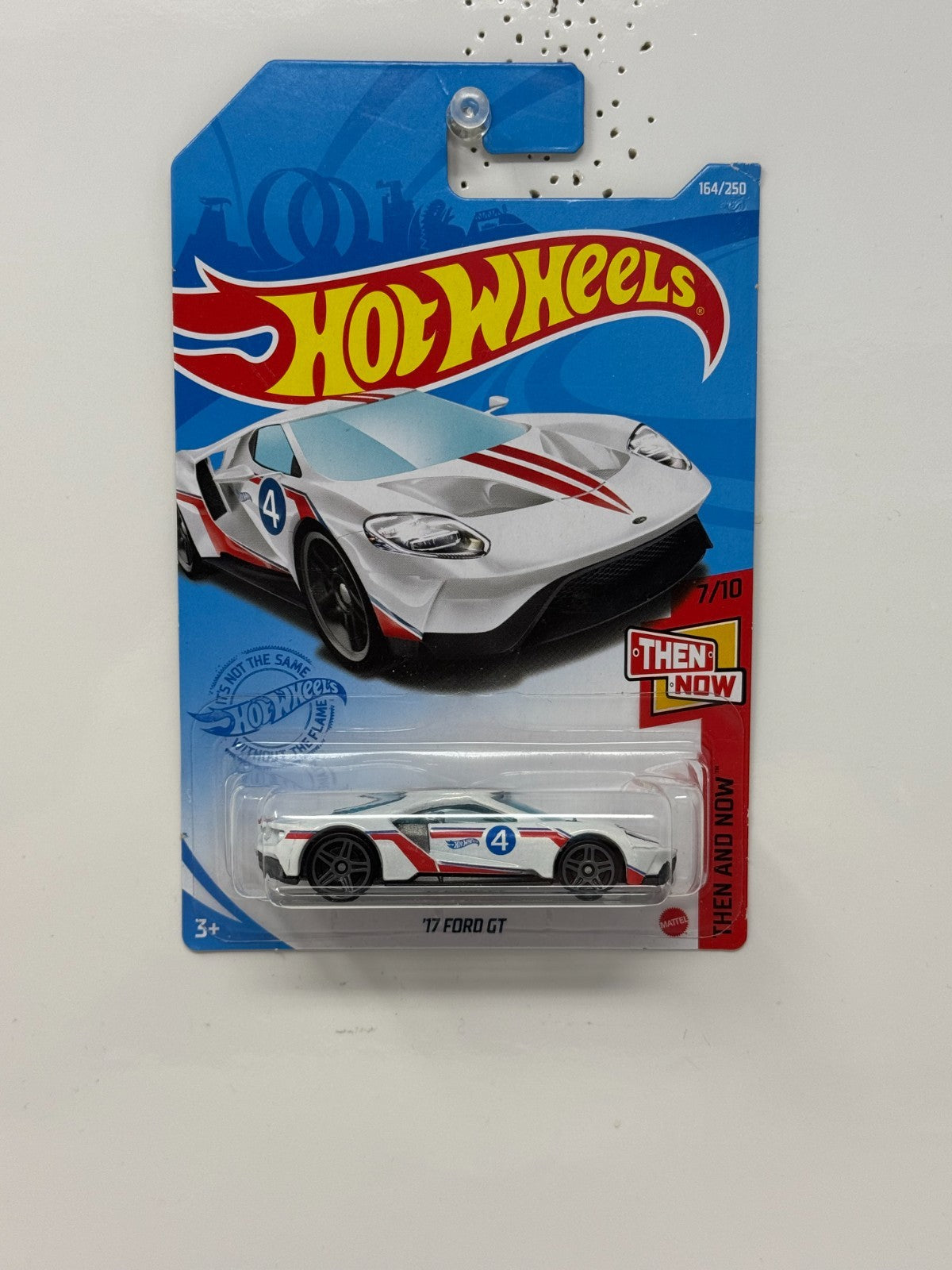 Hot Wheels Then and Now 2017 Ford GT 1:64 Diecast White