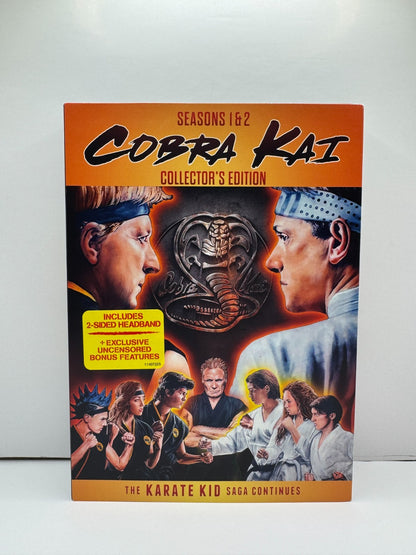 Cobra Kai Season 1&2 (DVD) TV Series Includes Collectible Headband