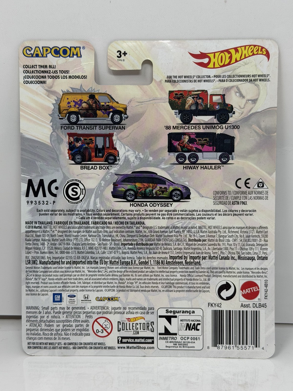 Hot Wheels Street Fighter V Ford Transit Supervan 1:64 Diecast Real Riders