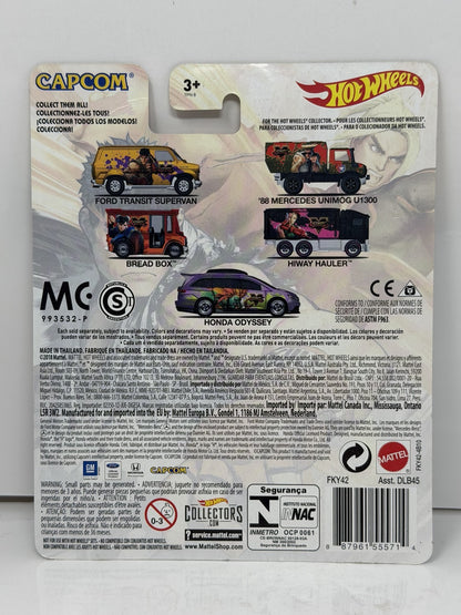 Hot Wheels Street Fighter V Ford Transit Supervan 1:64 Diecast Real Riders