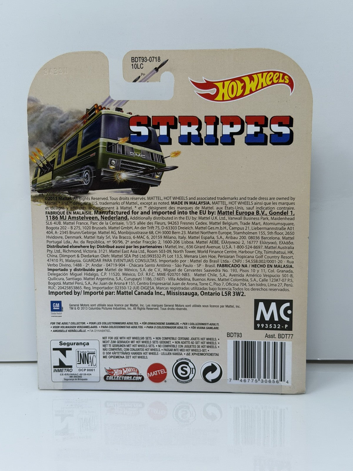 Hot Wheels Retro Entertainment Stripes GMC Motorhome 1:64 Diecast
