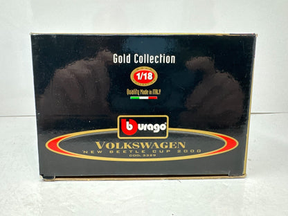 Bburago Volkswagen New Beetle Cup 2000 Gold Collection 1:18 Diecast