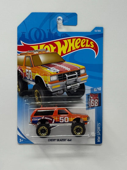Hot Wheels Sports 1989 Chevy Blazer 4x4 1:64 Diecast