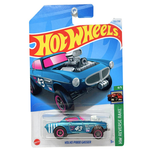 Hot Wheels Super Treasure Hunt Volvo P1800 Gasser HW Reverse Rake 1:64 Diecast