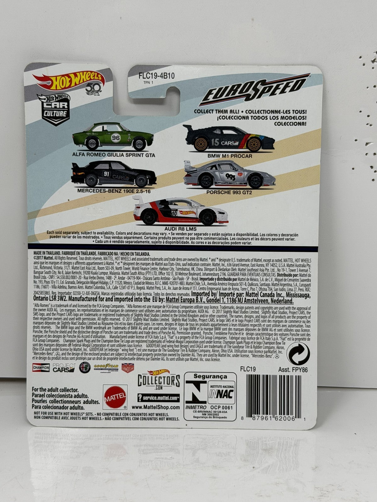 Hot Wheels Euro Speed Alfa Romeo Giulia Sprint GTA 1:64 Diecast Real Riders