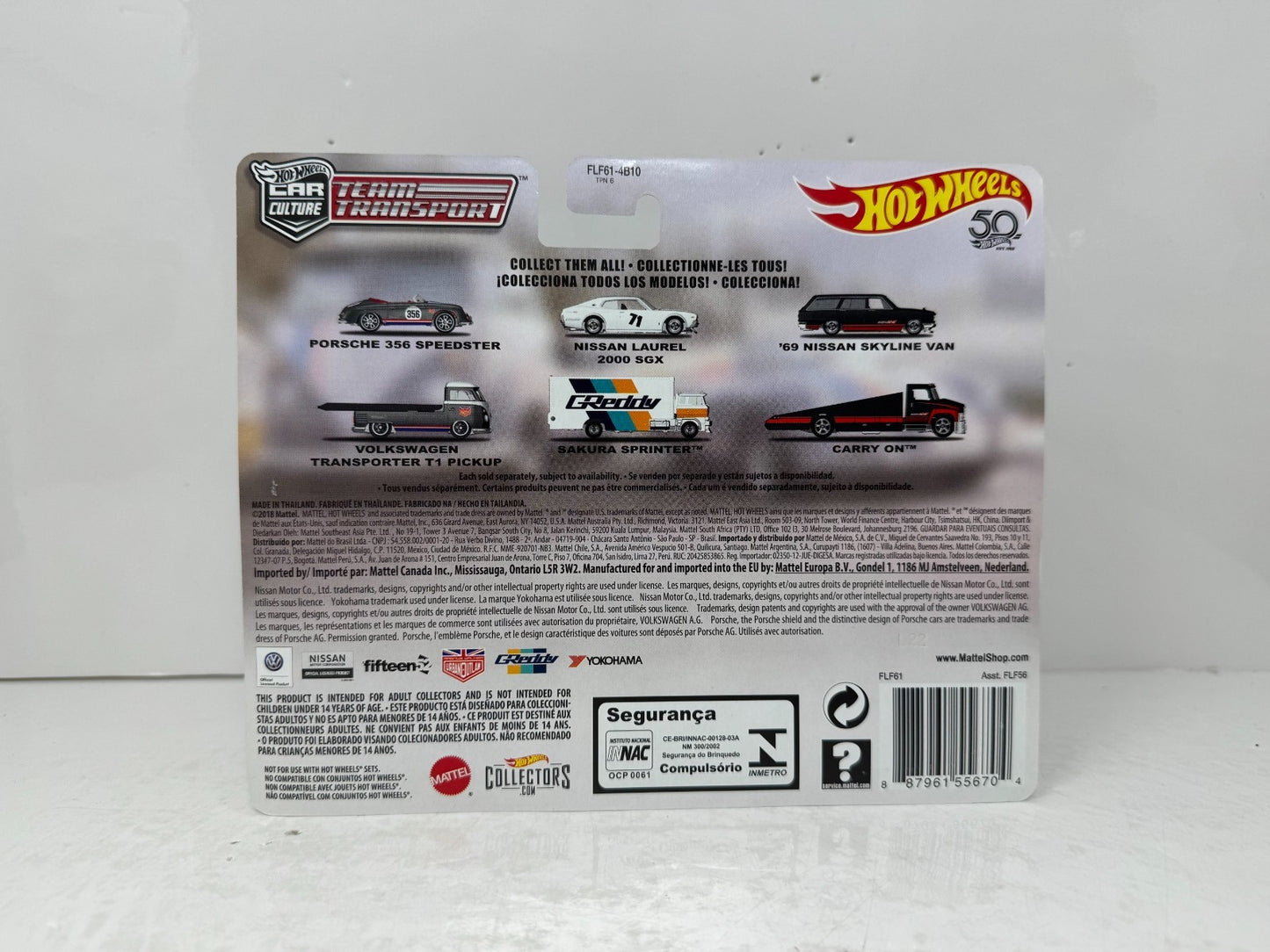 Hot Wheels Premium Team Transport #1 Porsche 356 Speedster & Hauler 1:64 Diecast