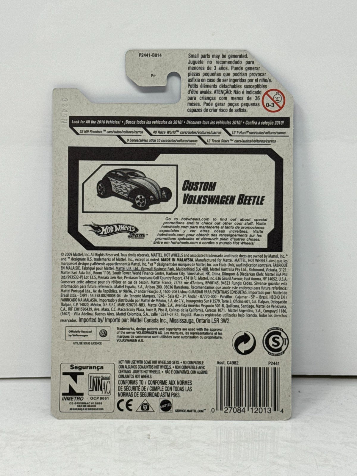 Hot Wheels Heat Fleet Custom Volkswagen Beetle 1:64 Diecast