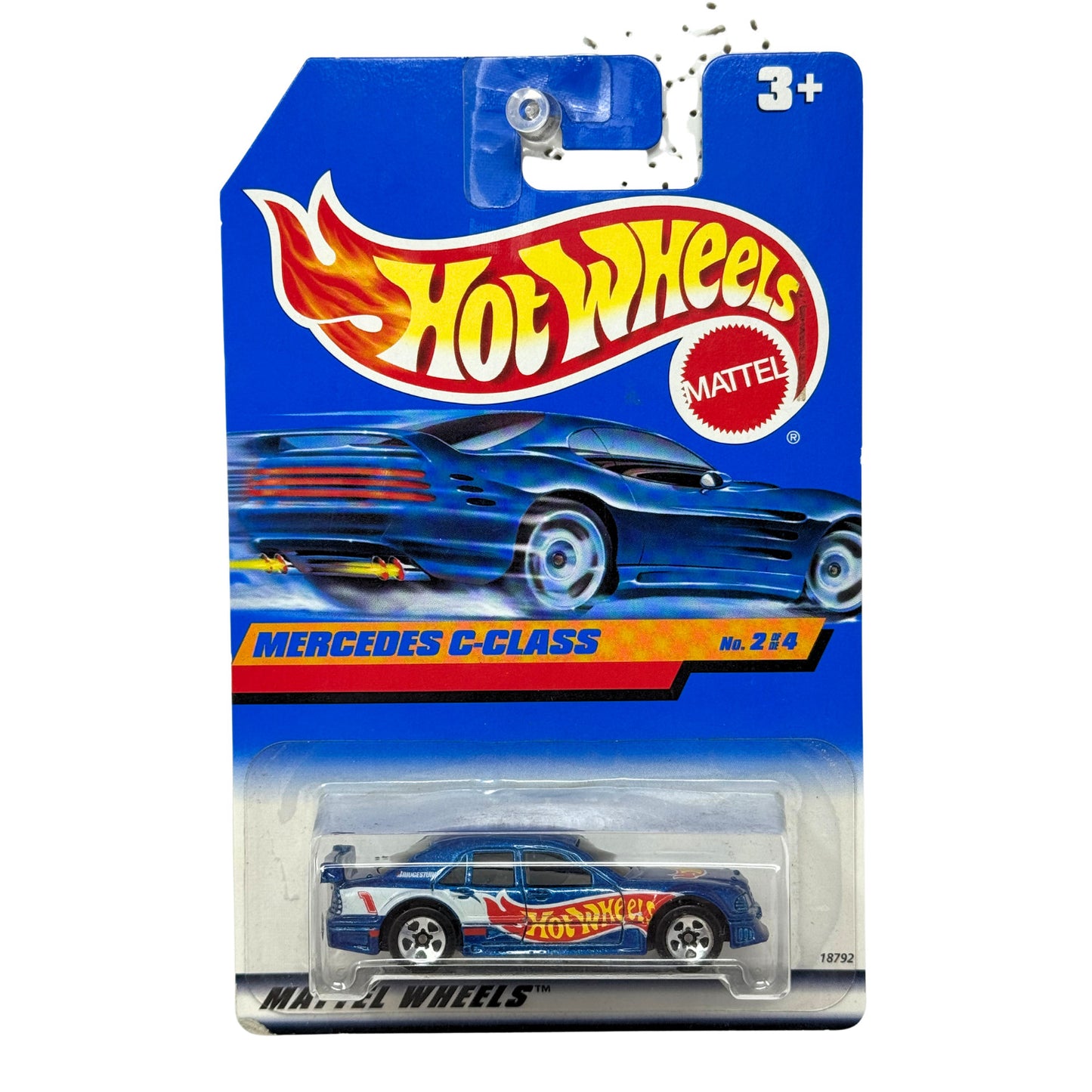 Hot Wheels Mercedes C-Class 1:64 Diecast Blue White