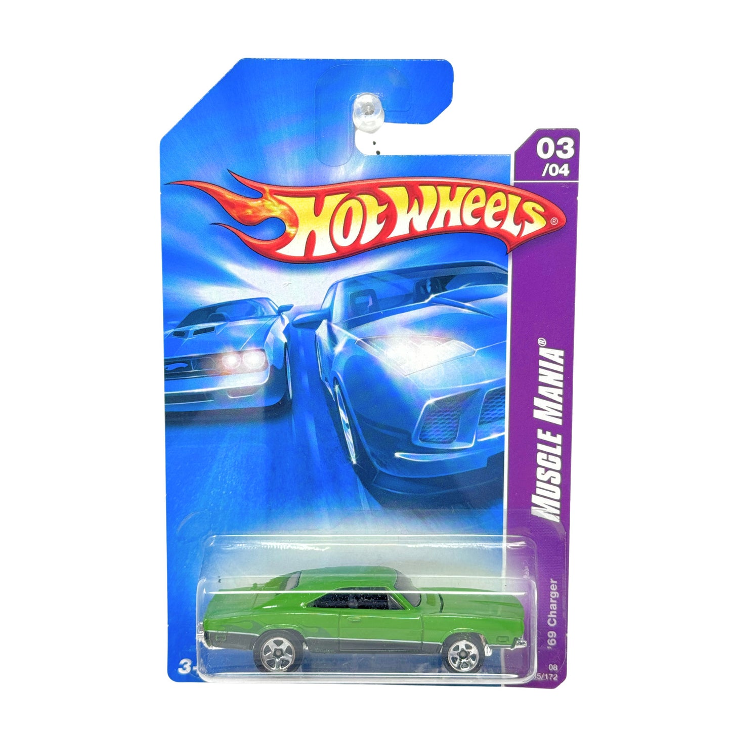 Hot Wheels Muscle Mania 1969 Dodge Charger 1:64 Diecast Green